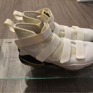 Men's White and Black Athletic Shoes